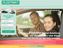 Tablet Screenshot of fleetwayrentals.co.uk